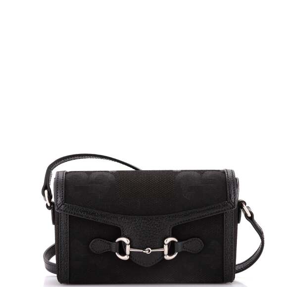 Gucci Horsebit Flap Crossbody Bag Jumbo #185688G10B - Picture 1 of 7